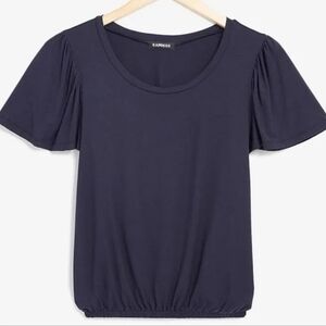 Express Flutter Sleeve Banded Tee